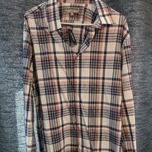 Men's XL brand new Express dress up long sleeve t-shirt